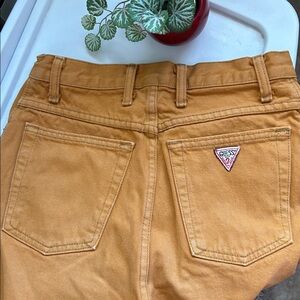 Retro Mustard-yellow High waisted Jeans